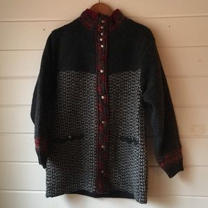 Icelandic Designs Button Down Wool Coat